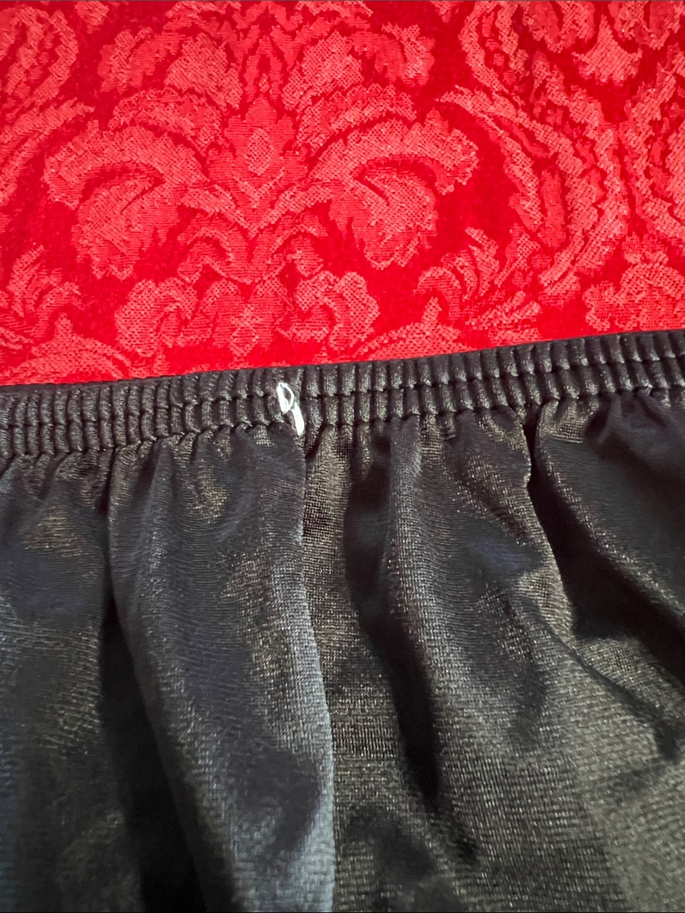 Vanity Fair Black Half Slip Women's XL Lace Hem Nylon Made in USA Style 11-752 - Picture 7 of 7